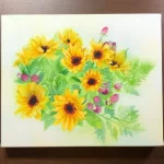 ひまわりを描きました【動画つき】